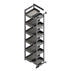 Colonna dispensa estraibile Harmony per porta con cerniere per mobili da cucina