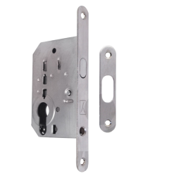 serratura per porte scorrevoli con gancio cilindro MOD.062