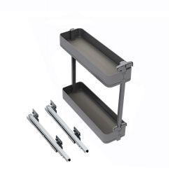 COLONNA Portabottiglie laterale estraibile Harmony con chiusura soft