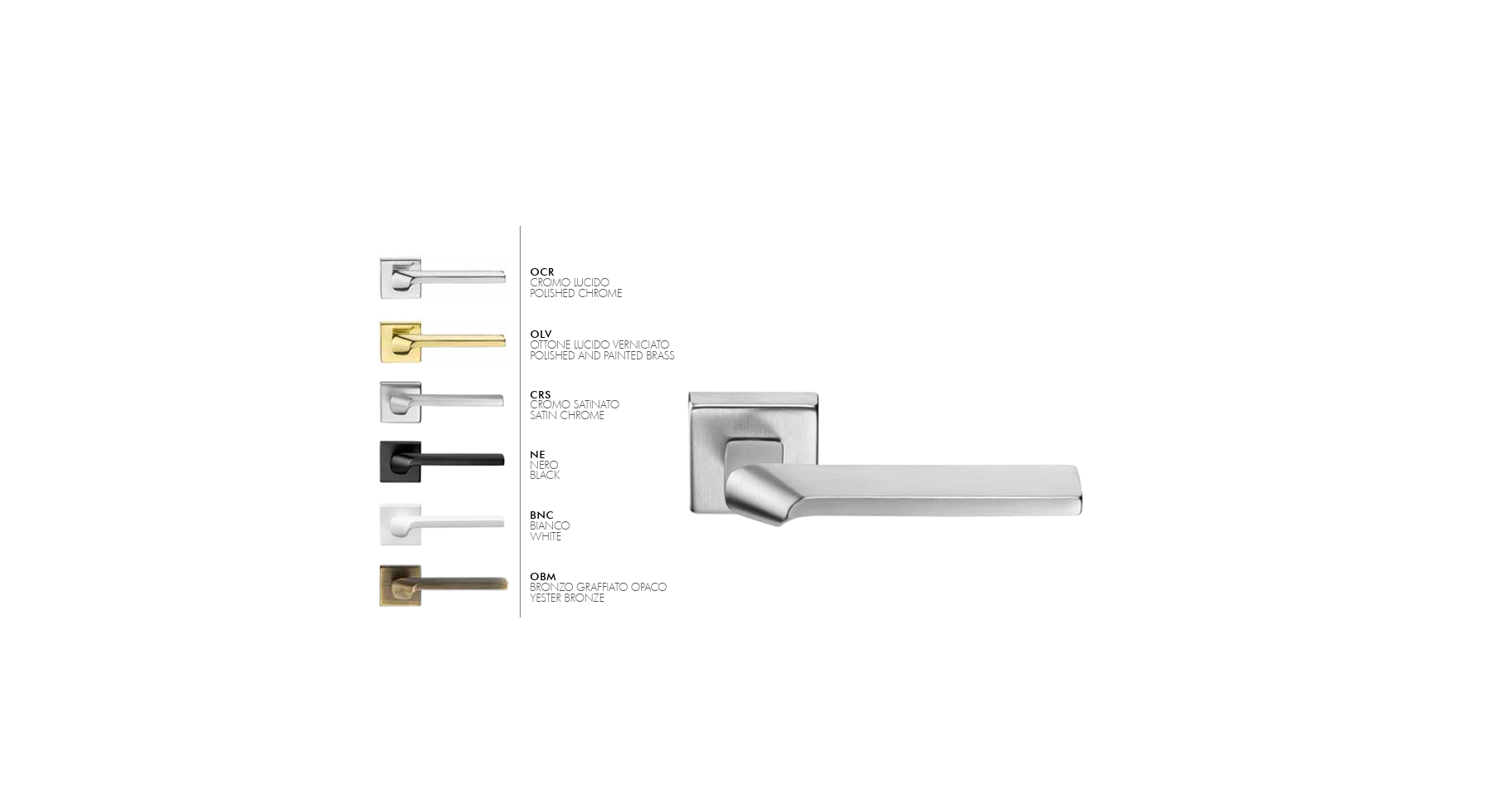 Maniglia per Porta stile elegante Vera Arieni serie (4701) 2 Maniglia per Porta stile elegante Vera Arieni serie (4701) - immagine 2