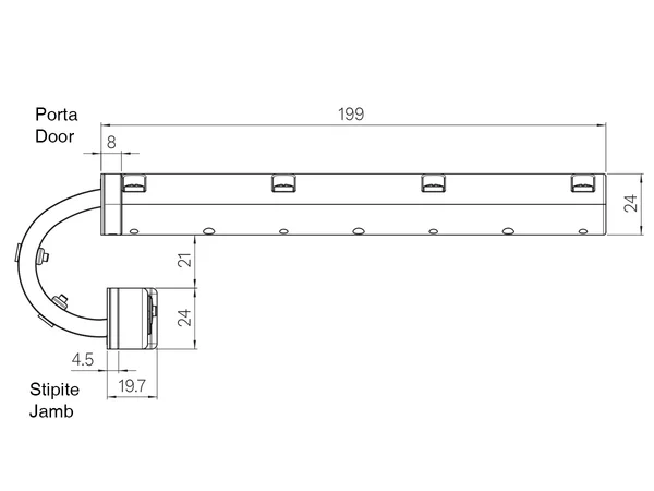 Cerniere Invisibili per Porta CON SERRATURA MAGNETIVA SERIE (0870 2000 KIKER) 7 Cerniere Invisibili per Porta CON SERRATURA MAGNETIVA SERIE (0870 2000 KIKER) - immagine 7