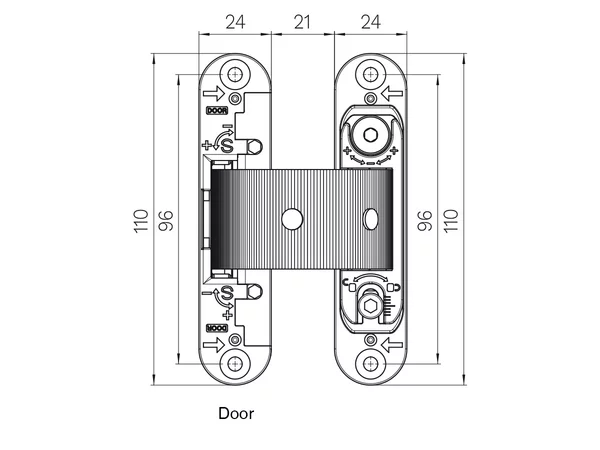 Cerniere Invisibili per Porta CON SERRATURA MAGNETIVA SERIE (0870 2000 KIKER) 6 Cerniere Invisibili per Porta CON SERRATURA MAGNETIVA SERIE (0870 2000 KIKER) - immagine 6
