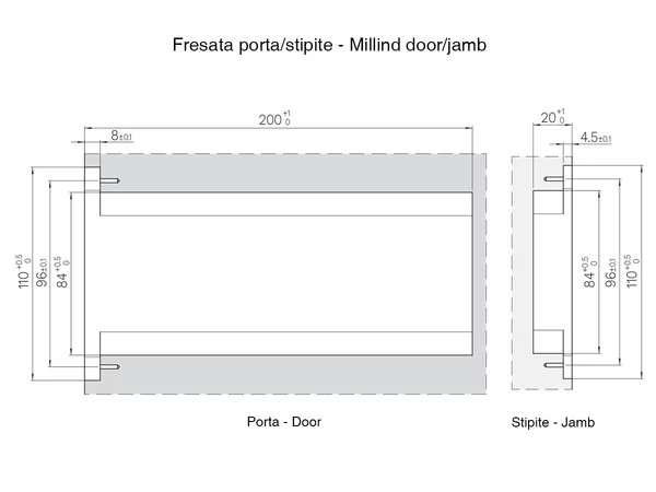 Cerniere Invisibili per Porta CON SERRATURA MAGNETIVA SERIE (0870 2000 KIKER) 8 Cerniere Invisibili per Porta CON SERRATURA MAGNETIVA SERIE (0870 2000 KIKER) - immagine 8