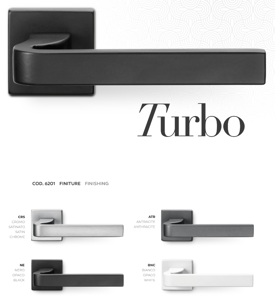 Maniglia per Porta stile moderno Turbo Arieni serie (6201) 2 Maniglia per Porta stile moderno Turbo Arieni serie (6201) - immagine 2