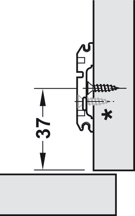 Basi Blumotion con montaggio a clip serie (02509289) 2 Basi Blumotion con montaggio a clip serie (02509289) - immagine 2