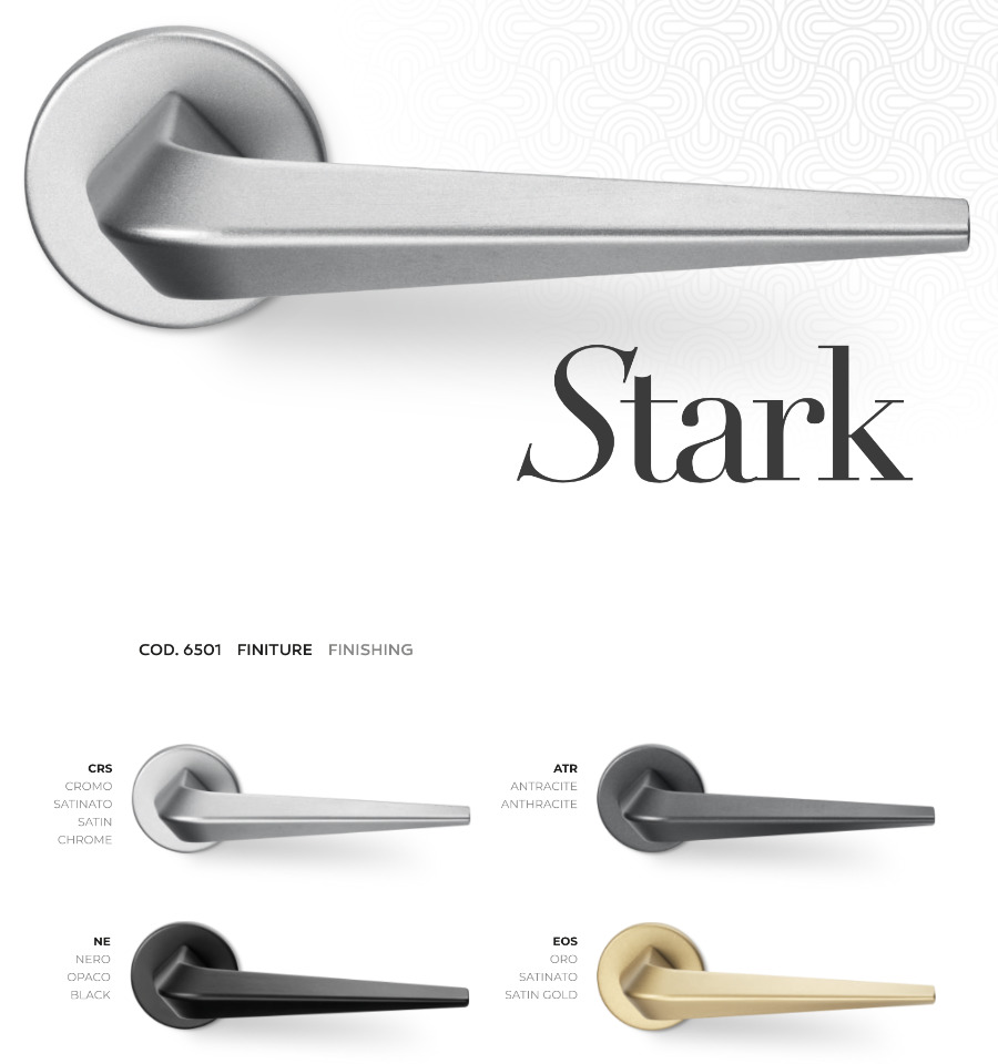 Maniglia per Porta Stile Moderno Stark Arieni serie (6501) 2 Maniglia per Porta Stile Moderno Stark Arieni serie (6501) - immagine 2