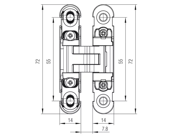 CERNIERA invisibile PER MOBILI KOBLENZ SERIE (K6100 Kubikina) 4 CERNIERA invisibile PER MOBILI KOBLENZ SERIE (K6100 Kubikina) - immagine 4