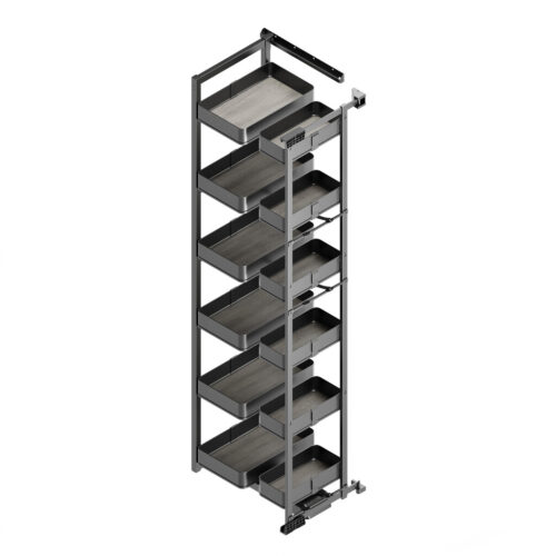 Colonna dispensa estraibile Harmony per porta con cerniere per mobili da cucina