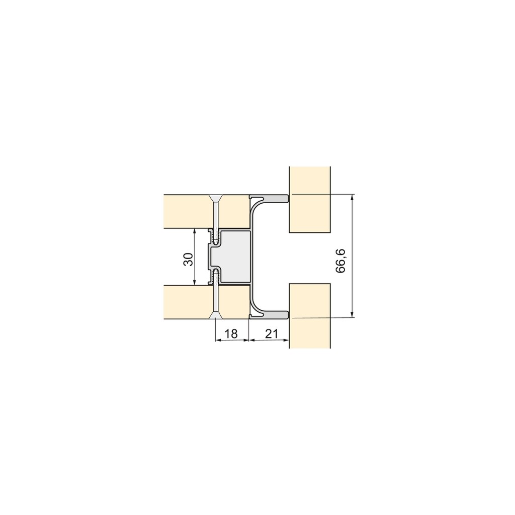 Profilo per mobili da cucina (centrale) - immagine 6