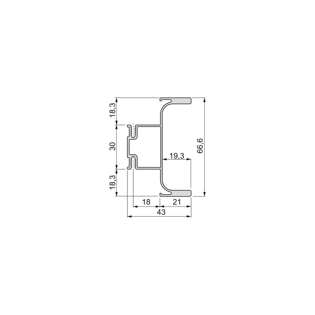 Profilo per mobili da cucina (centrale) - immagine 7